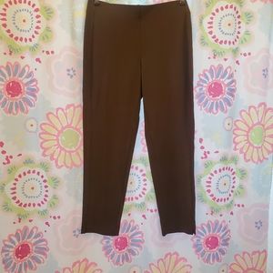 J Jill Wearever Collection,forward seam slim ankle, Size S, Dark Truffle, NWT